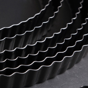 Round Non Stick Tart Pan Set Wavy Edge Cake <b>Mold</b> Baking Pan For Pie Quiche Pizza - Product Image 2