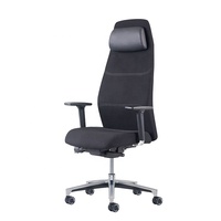 Chaise de jeu d'ordinateur confortable chaise de bureau de patron tissu profondeur de siège réglable chaise de bureau ergonomique exécutive à dossier haut