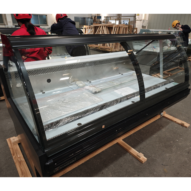 Commercial Service Cabinet Meat Display Freezer Supermarket Refrigerator Deli Meat Chiller Showcase