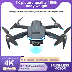F194 Mini Gps Drones <span class=keywords><strong>4k</strong></span> Hd Double Caméra Hauteur Fixe Brushless 5g Wifi Fpv Pliable Mini <span class=keywords><strong>Drone</strong></span> Quadcopter Uav Garçon Jouets Cadeaux - Product Image 3