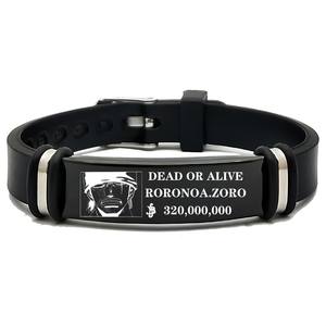 Anime One Piece Bracelet Luffy Zoro Law Sanji Bounty Wanted Circular Bangle Halloween <span class=keywords><strong>Homme</strong></span> Femme Cosplay Prop Accessoire Cadeaux - Product Image 6