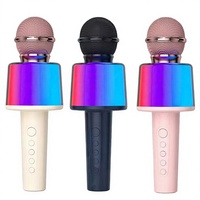 Boîte de son karaoké portable compacte avec éclairage LED RVB et connexion sans fil pour divertissement décontracté