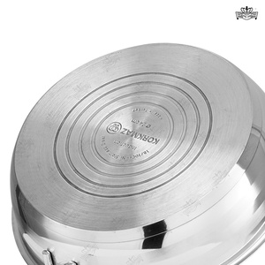 Ensemble de casseroles et poêles de cuisine en acier inoxydable de haute qualité en gros, <span class=keywords><strong>9</strong></span> pièces, ensemble de casseroles à induction, OEM/ODM - Product Image 6