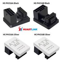 L9NA Kartu Grafis GPU Adaptor Catu Daya Konektor Putar 180 Derajat 12 + 4P 16P Ke 16P untuk Kabel Kartu Chassis Desktop PH316