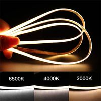 Ce Rohs 3mm Ultra Narrow Dotless Free Cut Cob Led Light Strip Garantie de 5 ans 5v 12v 24v Flexible Cob Led Strip