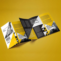 Impression offset de livrets, dépliants, brochures et prospectus personnalisés en gros avec laminage de film pliable