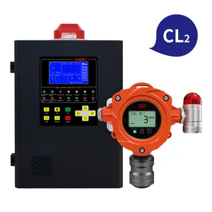 جهاز كاشف إنذار لتسرب غاز الكلورين CL2 ثابت بحساسية عالية حاصل على شهادة ATEX CE