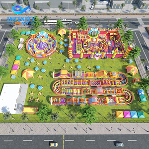 Parque <span class=keywords><strong>de</strong></span> Diversiones Inflable Gigante Personalizado para Exteriores, Proveedor <span class=keywords><strong>de</strong></span> Circuitos <span class=keywords><strong>de</strong></span> Obstáculos, Parque <span class=keywords><strong>de</strong></span> Juegos Inflable Grande Todo en Uno - Product Image 5