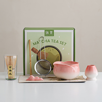 Support en céramique pour fouet à matcha, ensemble cadeau pour cérémonie du thé, écologique, 4-7-9 pièces, accessoires de rangement