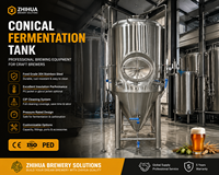 Fermenteur Unitank 1000L en Acier Inoxydable pour Bière, Équipement de Brasserie Artisanale CCT, En Stock