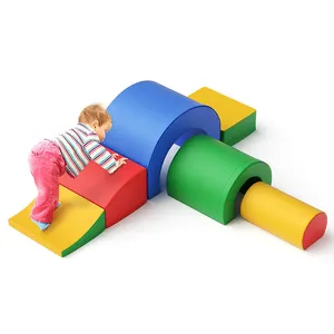 High Quality Soft Play Crawling Gym Equipment 5-Piece Cute Climbing Blocks Set For Toddlers For Indoor Playground