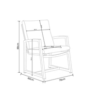 AJUNION Mobilier d'extérieur de luxe en aluminium pour salle à manger Ensemble table et chaises 8 places en céramique et verre
