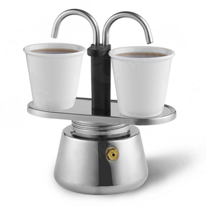 El juego Mini <span class=keywords><strong>Express</strong></span> <span class=keywords><strong>Moka</strong></span> incluye <span class=keywords><strong>cafetera</strong></span> de 2 tazas (2,8 oz) - Product Image 1