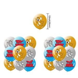 Mouse <strong>Tom</strong> &amp; Jelly Cartoon Party Decoration Includes Banners Latex Balloons Cake Topper for Kids <strong>Boys</strong> Girls Birthday Favor - Product Image 5