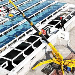 رافعة عنكبوتية زاحفة بذراع متحرك 360 درجة، سعة 1-16 طن، ارتفاع رفع أقصى 30 متر، تعمل بالديزل والكهرباء، مزودة بكأس شفط زجاجي وسلة عمل - Product Image 1