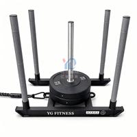 YG FITNESS Traîneau de fitness robuste HYROX Standard, traîneau de poussée professionnel pour entraînement de force commercial