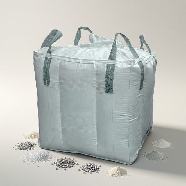 Baffle FIBC Bulk Bag 1 Ton PP Woven with PE Liner Recyclable Square Shape Stackable Grain Rice Storage
