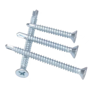 Vis à cloison sèche en acier au carbone zingué 8.8, longueur 25/30 mm, tête trompette, pointe de perçage, traitement de surface au phosphate noir - Product Image 6