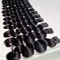 Extensions de cheveux humains vierges Remy brésiliens bruts, alignés sur les cuticules, ondulés, double trame, prêts à la permanente, pour la coiffure, vente en gros