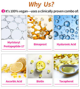 Suero de pestañas Crecimiento Belleza orgánica y maquillaje Oem Natural Bimaprost Lash Serum Mejor suero de pestañas - Product Image 4