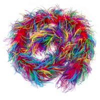 Plumes d'autruche de bonne qualité, vente en gros, couleur mixte, accessoires pour vêtements, décoratifs, bonne qualité, 4 plis
