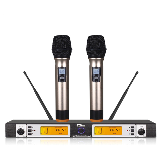Professional Live Performance Audio System Tie Clip Hand Mike Wireless Microphone