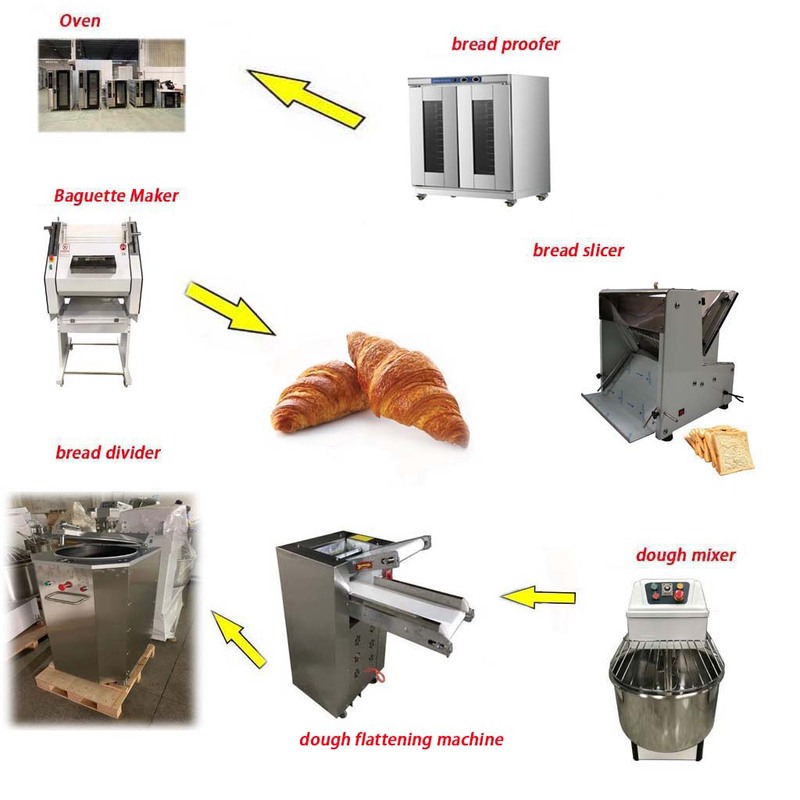 Automatic 50 1200g baguette Bread Making