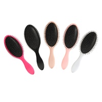 Peigne à coussin d'air avec manche en bambou et tête en acier pour cheveux longs de filles, massage du cuir chevelu, anti-nœuds, usage domestique