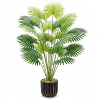 YOPIN-6123 Plantes artificielles en pot de 30 pouces, collection de feuilles vertes, pour la décoration de la maison