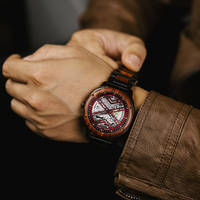 Cadeaux de couple personnalisés tendance, cadeau d'anniversaire respectueux de l'environnement, montre mécanique de qualité résistante à l'eau pour la vie quotidienne