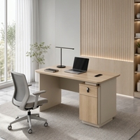 Bureau de travail modulaire compact en bois massif durable, couleurs personnalisables, avec tiroirs, pour la maison moderne