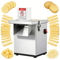 Hachoir Électrique Commercial 200W pour Légumes, Pommes de Terre et Fruits, Coupe-Légumes, Trancheuse, Déchiqueteuse Silencieuse Marque YYHB pour Boulangerie