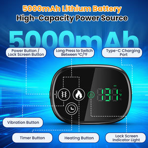 Pemijat bahu 4 Motor nirkabel, pemijat bahu penghilang rasa sakit dan relaksasi otot - Product Image 5