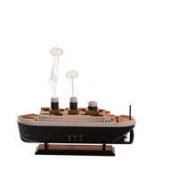 Nouveau diffuseur d'aromathérapie à ultrasons de type brouillard de navire simulé, diffuseur de vapeur créatif de type volcan carré pour bureau