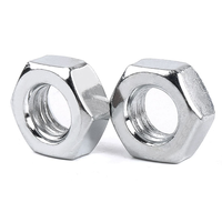 Écrous hexagonaux de machine en acier au carbone de qualité M6 C1035 ASTM A194 classe 8.8, zingués blancs, DIN934