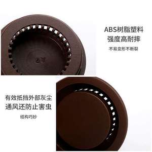 Grilles de ventilation Yuelide 50 mm en plastique détachables à fixer sur la porte pour armoires, placards et meubles à chaussures - Product Image 5