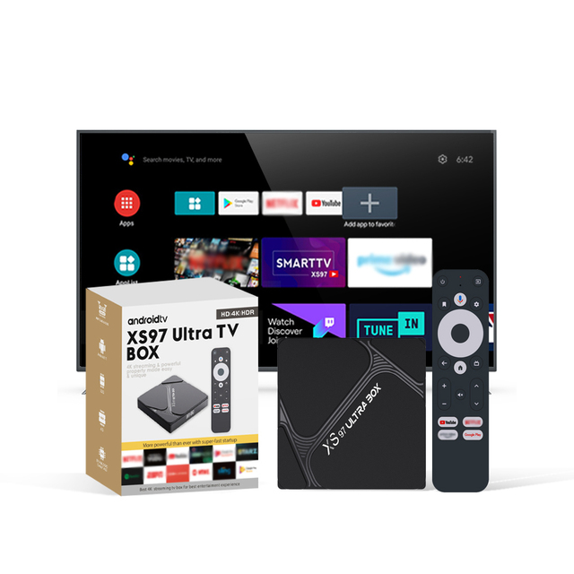 XS97 Ultra Wholesale Customization 64 Bit HDR HD-MI 2.0 Android 11 Tv Box 4k Tv Box Ram 4gb