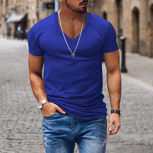 Camisetas deportivas de manga corta con cuello en V para hombre, camisetas de gimnasio, atléticas, a la moda, para entrenamiento y culturismo. - Product Image 6