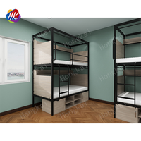 Lits d'hôtel-capsule modernes modulaires en acier à deux étages pour appartement et usage commercial