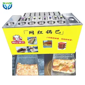 Japan nutritional brown rice food roaster machine rice crispy making machine