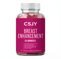 Gummies de beauté pour l'amélioration mammaire CSJY - Sans gluten pour femmes non enceintes