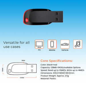 Новая высокоскоростная флешка <span class=keywords><strong>USB</strong></span> 2.0 128МБ-64ГБ, черная/красная, промо-подарок для ПК и мобильных телефонов, с 2-летней гарантией - Product Image 3