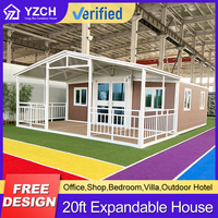 YONGZHU Villa de luxe personnalisée de haute qualité maison pliable préfabriquée 20 pieds 30 pieds 40 pieds maison en conteneur extensible