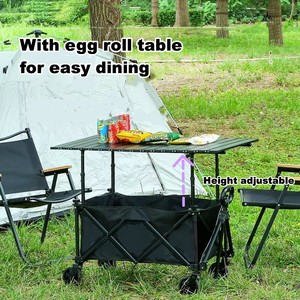 Xách tay và nhỏ gọn cuộn lên Trọng lượng nhẹ có thể điều chỉnh chiều cao kim loại thép có thể gập lại trại bảng gấp bảng cho gấp Wagon - Product Image 4