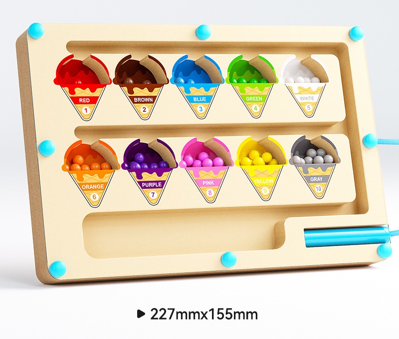 Ice cream shaped maze