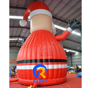 Château gonflable géant <span class=keywords><strong>Père</strong></span> Noël pour location de fête de Noël et utilisation <span class=keywords><strong>en</strong></span> aire de jeux - Product Image 3