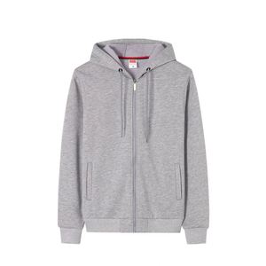Vêtements d'extérieur décontractés pour hommes en tissu polaire de coton, avec fermeture éclair, brodés, écologiques, imprimés numériquement, pour l'hiver - Product Image 1
