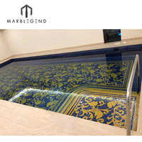 PFM personnalisé conception piscine art de carreaux de mosaïque en verre
