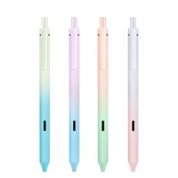 2026 Snel Droogende Gel Ink Pen Fijne Punt 0.5mm Zwarte Rollerinkt Met Esthetische Verloopkleur Emmer voor Dagboeknotities