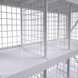 تشطيب مسحوق رف مستودع فولاذية من 4 طبقات مع إطارات شبكية لاستخدام المستودعات - Product Image 4